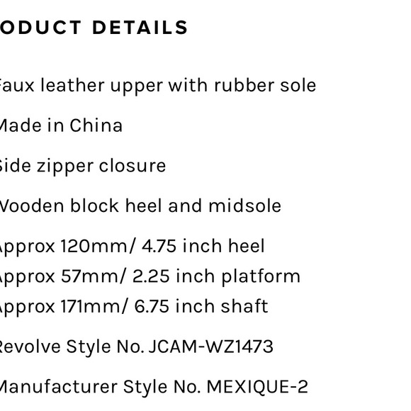 Jeffrey Campbell Mexique platform boots sz 9.5 - Picture 9 of 9